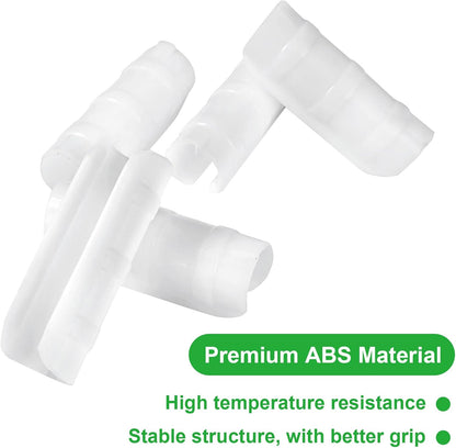 50 PCS Greenhouse Clips - 3/4 inch Plastic Black ABS Snap Clamps for Greenhouse Film & Nets