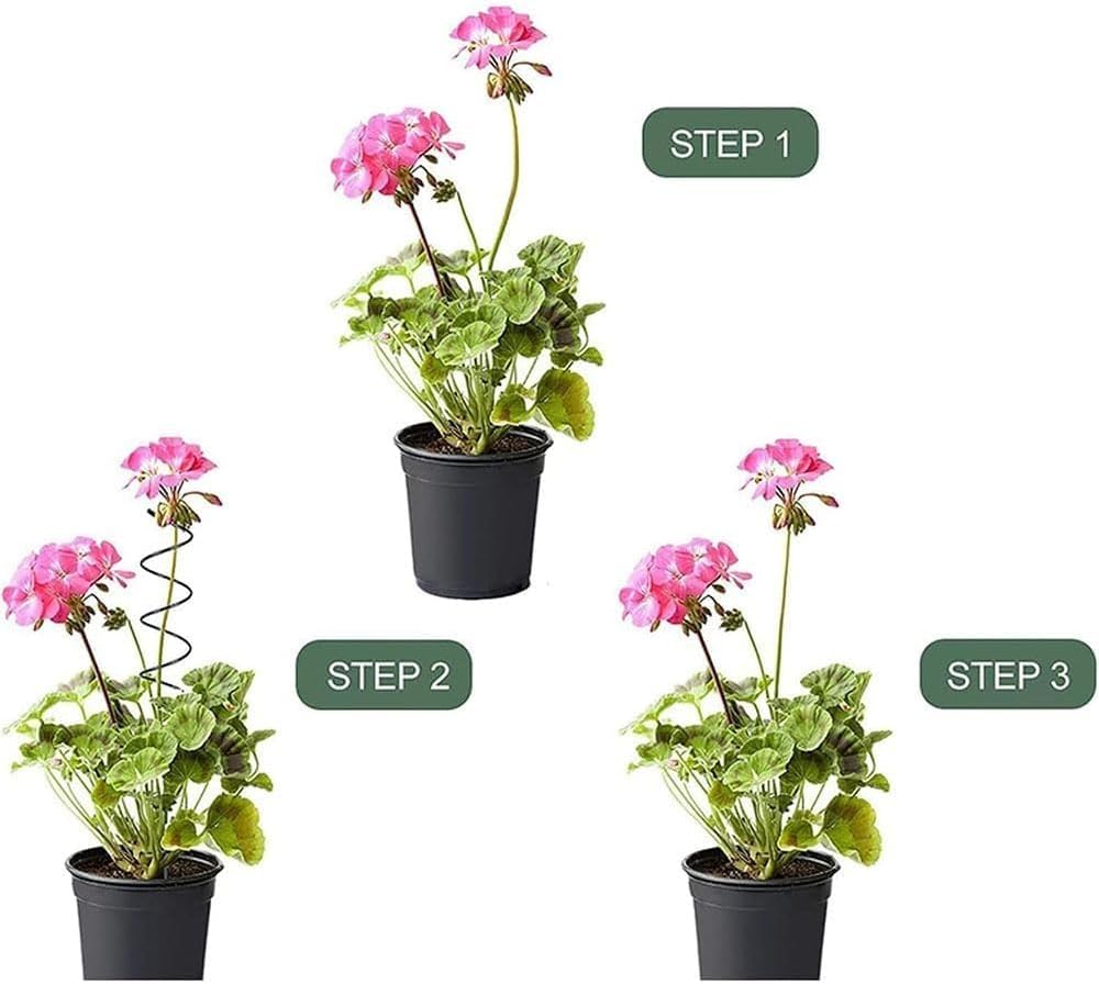 Tomato Twist Stake, Twisted Tomato Stakes Plant Supports, Tomato Cages Climbing Stake, Plant Support for Potted Plants Tomato Rose Vine, Plant Support Stakes for Potted Plants (5pcs)