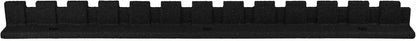 Playsafer L-Shaped Flexible Rubber Castle Edger for Lawns Landscaping and Playground | Easy No Dig Installation (4 Pack, Black)