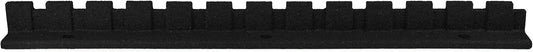 Playsafer L-Shaped Flexible Rubber Castle Edger for Lawns Landscaping and Playground | Easy No Dig Installation (2 Pack, Black)