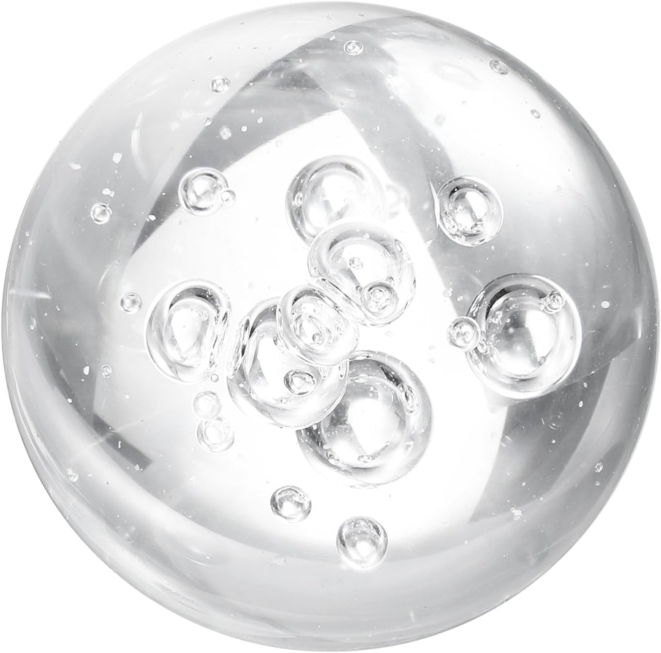 uxcell 40mm/1.6" Crystal Sphere Ball Bubble Glass Solid Decorative Sphere Crystal Ball Prop Ornament for Feng Shui Divination Fortune Telling Tabletop Fountain Decoration, Clear