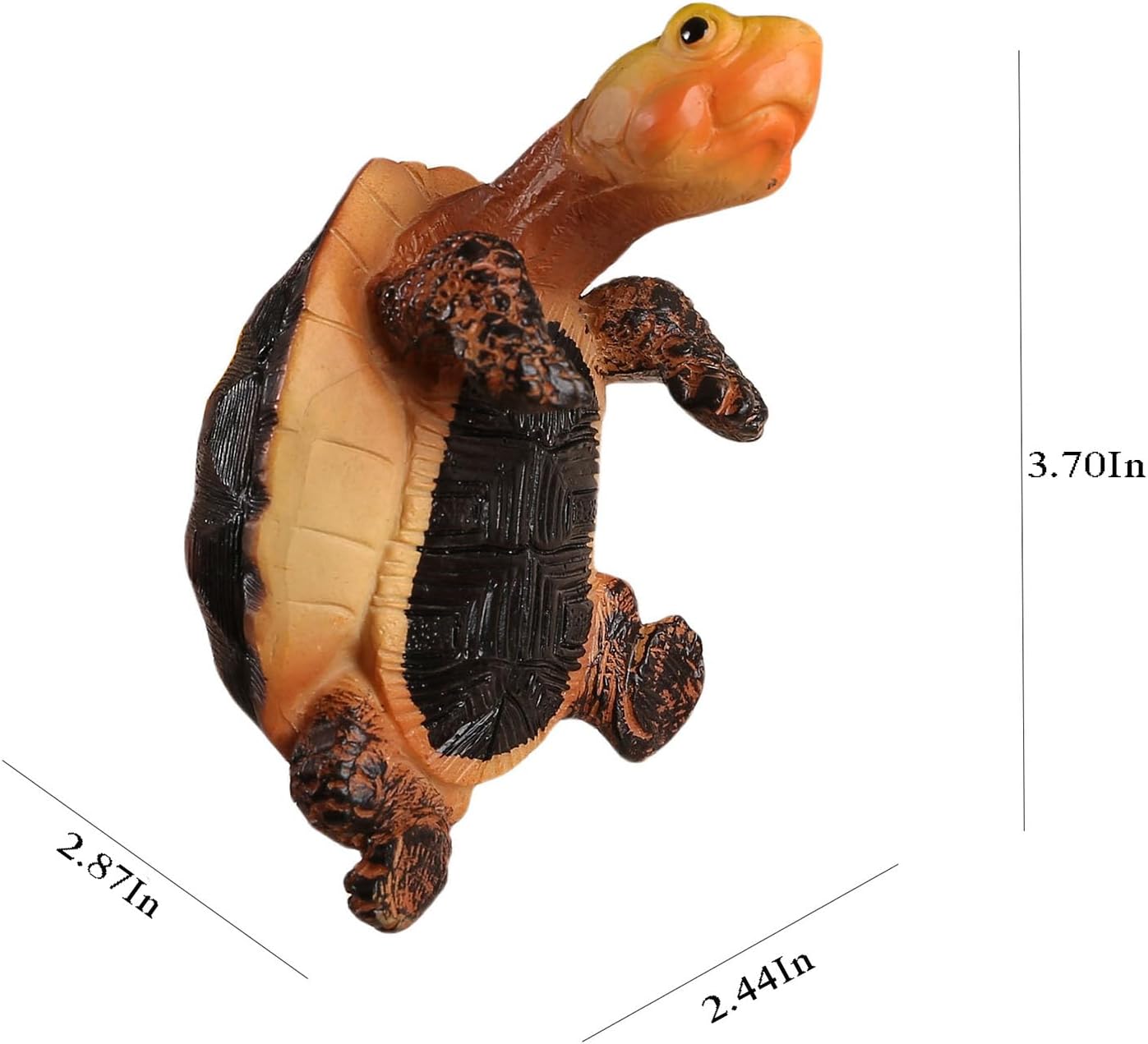 Banax Turtle Flower Pot Hanger, Resin Turtle Figurine, Cute Hanging Planter Resin Turtles, Flower Pot Decor Gift, Can Be Used As Garden Decoration Plant Decoration（Dark Brown）