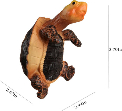 Banax Turtle Flower Pot Hanger, Resin Turtle Figurine, Cute Hanging Planter Resin Turtles, Flower Pot Decor Gift, Can Be Used As Garden Decoration Plant Decoration（Dark Brown）