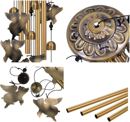 Flying Pigs Wind Chimes Decor, Mobile Blessing Wind Bells Decorate, Sympathy Wind Catcher, Memorial Gifts for Mom, Grandma, Woman (Housewarming/Outside/Indoor/Home/Room/Porch/Yard/Garden Decoration)