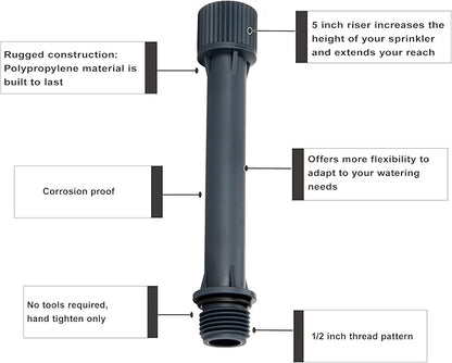 Eden 99999 Sprinkler Extensions 5 inches, 10 pc Set