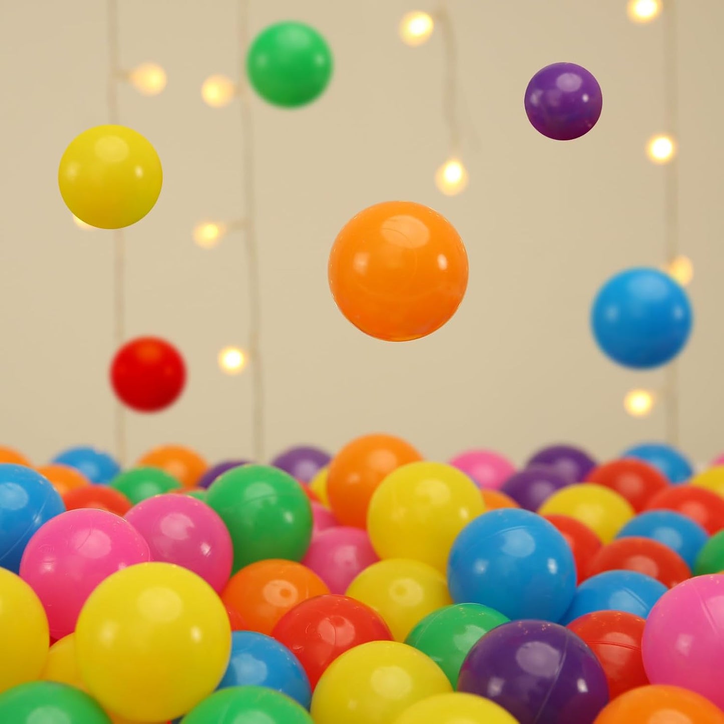 TRENDPLAY Plastic Balls for Ball Pits - Hollow Balls- Safe and Exciting Playtime - Perfect for Baby Pools, Birthday Party Decoration