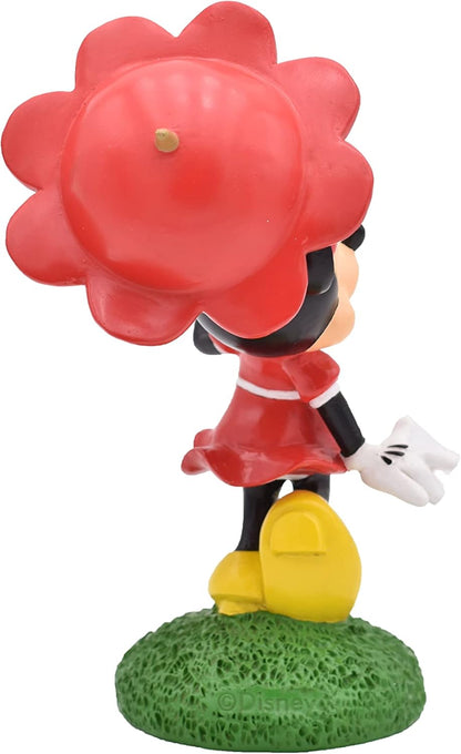 Disney Minnie Mouse with Parasol Everyday Outdoor Garden Statue, 10 inches Tall, Officially Licensed Disney Product