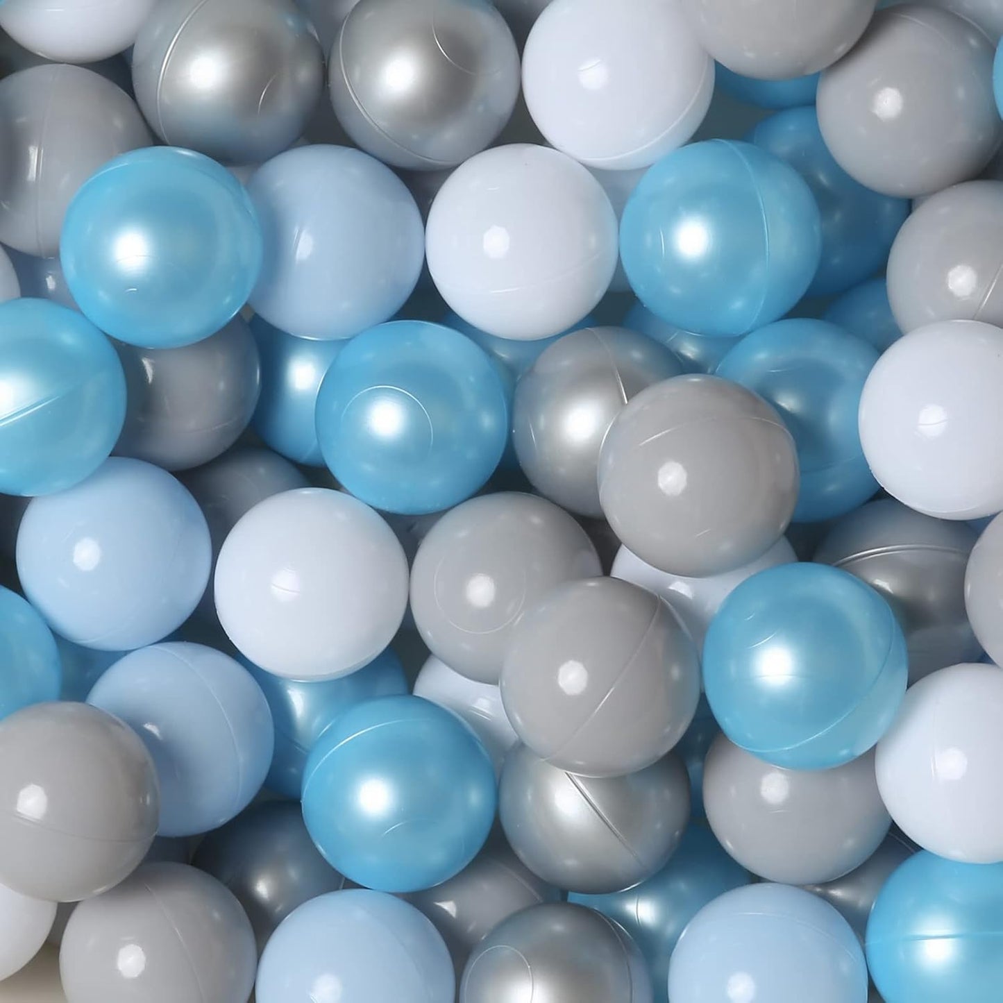 TRENDPLAY Plastic Balls for Ball Pits 2.2 Inch, Pack of 50 100 200 500 Hollow Balls, Perfect for Toddler Baby Pools,Party,Festival Decoration