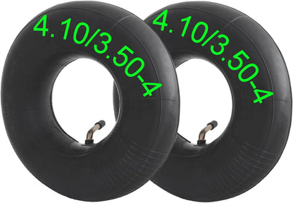 2-Pack 4.10/3.50-4 Inner Tube 4.10-4 3.50-4 Tube Bend Valve Stem for Wheelbarrows/Mowers/Hand Trucks and More