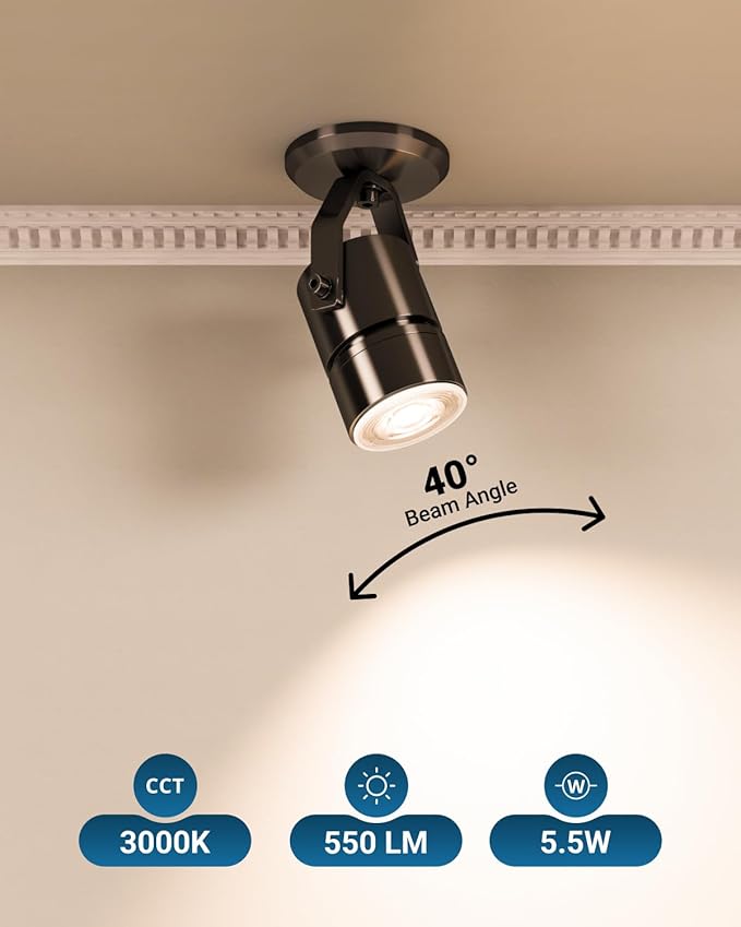 Sunco 96 Pack MR16 LED Bulb, GU10 Dimmable Track Light Bulbs, 5.5W=50W, 3000K Warm White, 550 LM, 25000 Lifetime Hours UL.