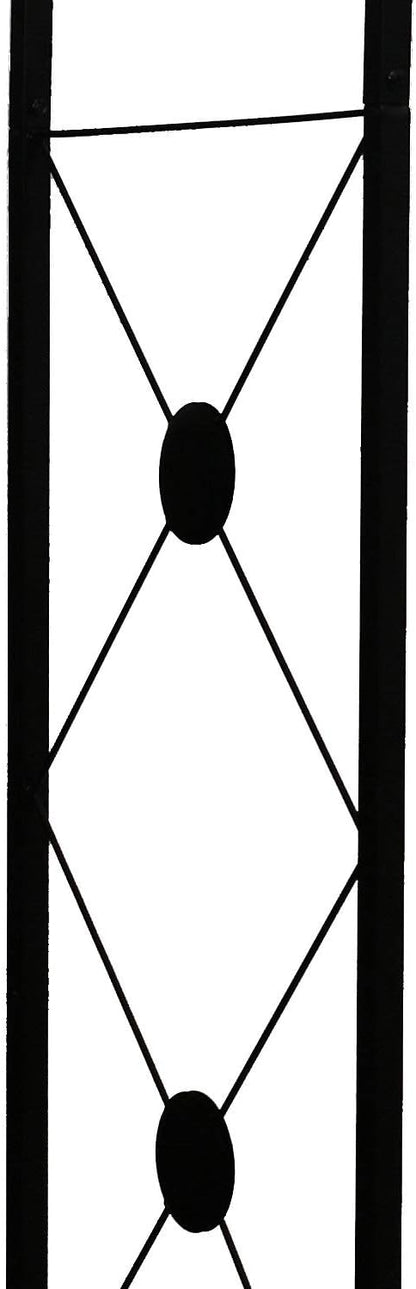 Steel Garden Arch, 7'6" High x 4'7" Wide, Garden Arbor for Various Climbing Plant, Outdoor Garden Lawn Backyard