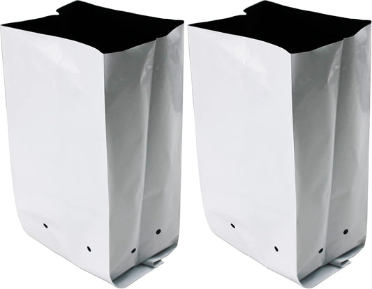 HFS(R Poly Grow Bag Planters Panda Film Black and White for Nursery Horticulture 3 Gallon - 50 PC (Pack of 2)