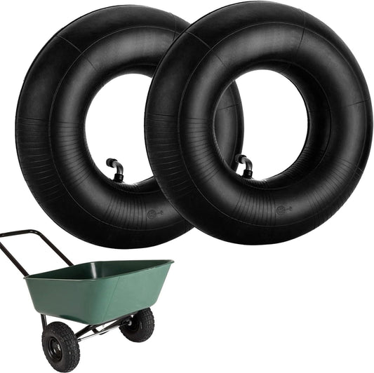 4.10/3.50-4 Inner Tube 2 Pack Heavy Duty Replacement Inner Tubes with TR-87 Bent Valve Stem for