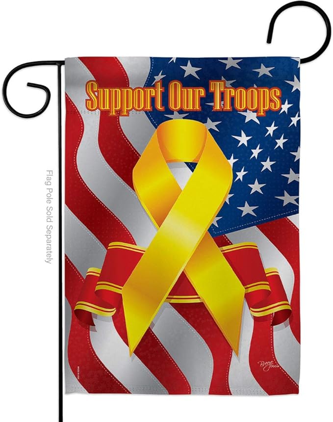 Breeze Decor GP108057-BOAF Marine Corps Americana Military Decorative Vertical Pack, Garden Flag 13"x 18.5", Thick Fabric