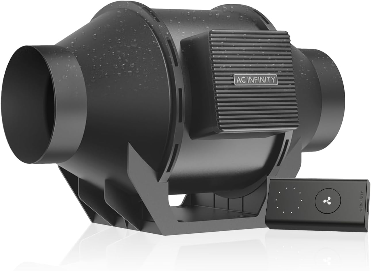 AC Infinity CLOUDLINE H4, Quiet 4” Inline Duct Fan with Speed Controller, Humidity Proof IP65-Rated Ventilation Exhaust Fan in Grow Tents, Mushroom Fruiting Chambers for Propagation and Fungiculture