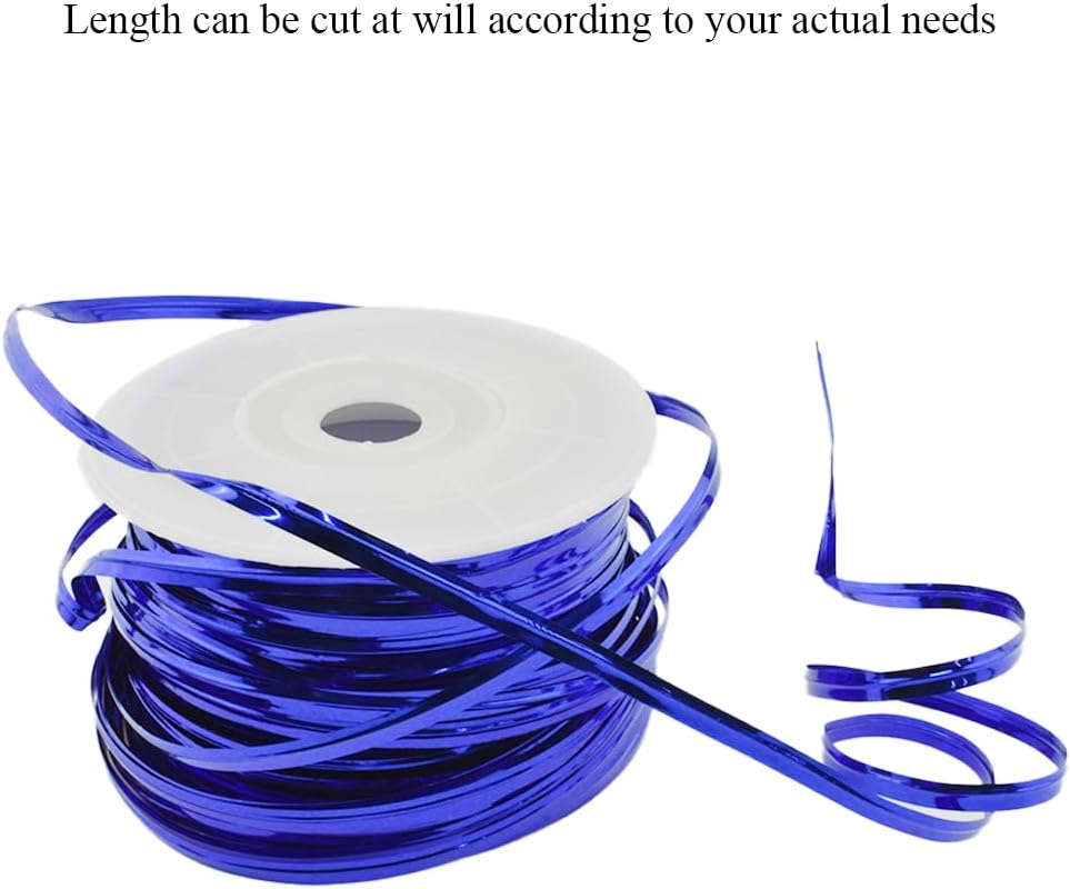 HAHIYO 100Yards/300Feet/91M Blue Metal Twist Ties Bread Candy Coffee Bag Ties Plant Garden Twist Ties for Cellophane Treat Bag Gift Wraping Bag Plastic Bag Halloween Party Cake Present Art Craft