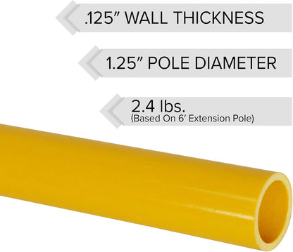 Jameson FG-4SFP Professional Hollow Core Saw Head Pole, 4'
