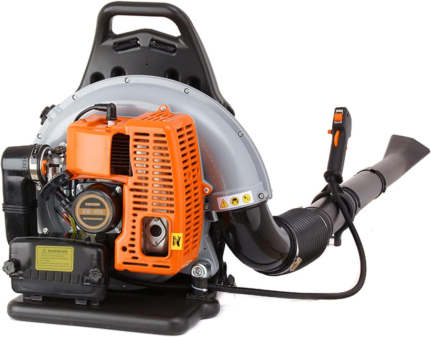 Backpack Gas Powered Leaf Blower, Commercial 2.7kW 850CFM 63CC 4.3HP 2-Stroke Powerful Lightweight Gasoline Grass Lawn Blower w/Harness Air-Cooled & 1.8L Fuel Tank for Yard Lawn Care, Snow Removal