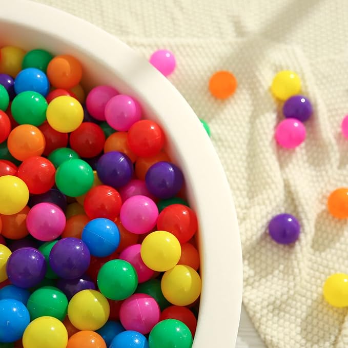 TRENDPLAY Plastic Balls for Ball Pits 2.2 Inch, Pack of 50 100 200 500 Hollow Balls, Perfect for