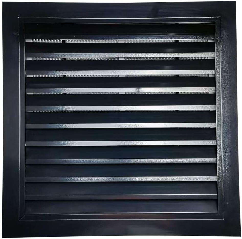 18" X 18" Aluminum Alloy Gable Vent, Rust Gable Vents for Shed, Removable Filter Screen，Reducing Indoor Temperature - Ideal for Wall, Attic, Shed, Door, and Shipping Container，Vent Opening: 16" x 16"