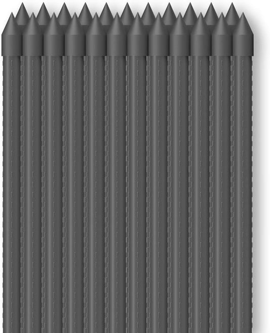 AC Infinity Garden Plant Stakes 36", Sturdy Metal Support Sticks with Protective Plastic Coating, 25-Pack for Tomatoes, Trees, and Vines in Gardening Hydroponics