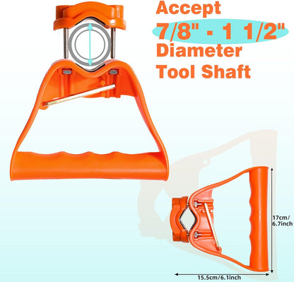 Universal Back Saver Extension Handle Attachment for Garden Shovel, Weedeater, String Trimmer, Rake, Weed Wacker and More, Versatile Back Saving Labor Saving Tool for All Gardening Tools