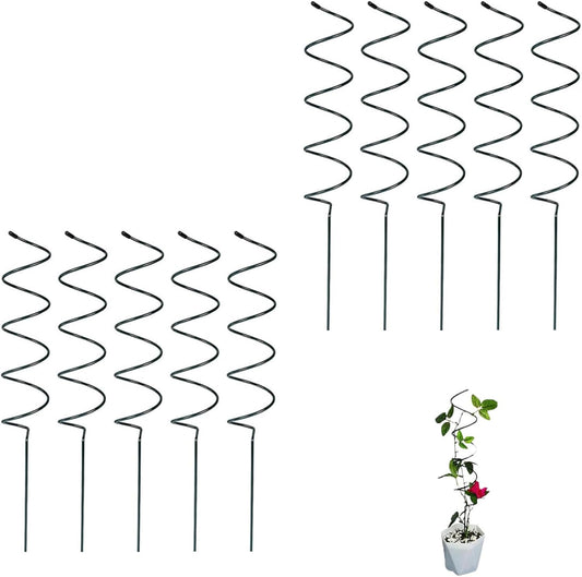 Tomato Twist Stake, Twisted Tomato Stakes Plant Supports, Tomato Cages Climbing Stake, Plant Support for Potted Plants Tomato Rose Vine, Plant Support Stakes for Potted Plants (10pcs)