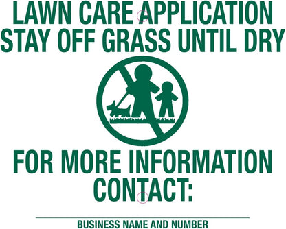 Lawn Treatment Application Stakes & Illinois Signs (Premium Style Stakes / 500 pc. Pack)