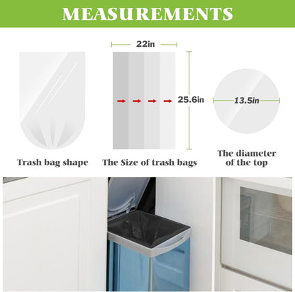Medium Black Trash Bags 8 Gallon 330 Counts Strong Garbage Bags by Teivio,Waste Basket Trash Bags,Bathroom Trash Can Bin Liners, Plastic Bags for home office kitchen