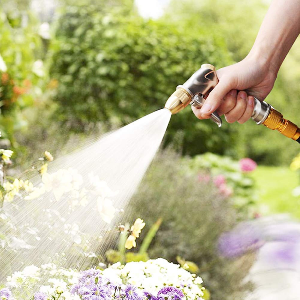 FANHAO Upgraded 100% Metal Garden Hose Nozzle Heavy Duty, High Pressure