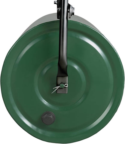 Outvita Lawn Roller, 13 Gallons Water and Sand Filled Garden Drum Roller with U Shaped Handle Tow beind Sod Roller for Planting, Seeding(Green ＆ Black)