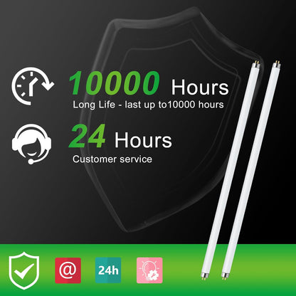 LUCKY HERP T8 30W UVB 5.0 Reptile Light, UVA UVB Reptile Light Bulb 2 Pack, Fluorescent Lamp for Reptiles Amphibians Lizards Chameleons