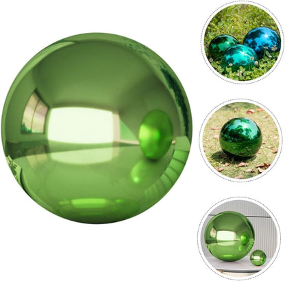 Milisten Garden Gazing Ball Reflective 4.72inch Outdoor Decorative Stainless Steel Sphere