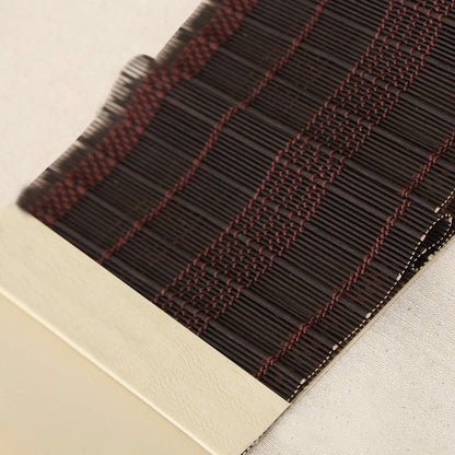 LETAU Wood Window Roman Shades, Bamboo Light Filtering Window Blinds for Outdoor Garden, Patio, Arbor, Porch, Pattern 8