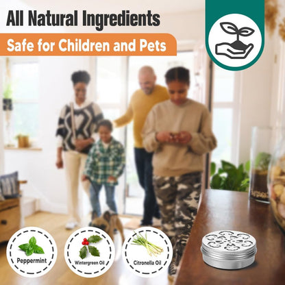 Pest Repellent for Car, Rodent Repellent Indoor & Outdoor, Natural Mint Mouse/Rat Repellent, Keep Mice, Spiders, Ants and Cockroaches Away, Peppermint Oil Pest Deterrent - 2P