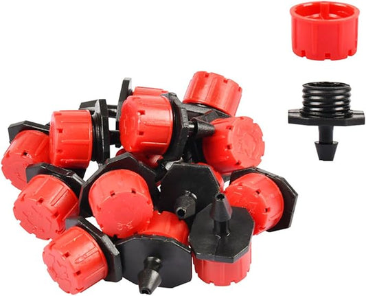 200Pcs 360 Degree Adjustable Irrigation Drippers Sprinklers, 1/4 Inch Emitters Drip for Watering System