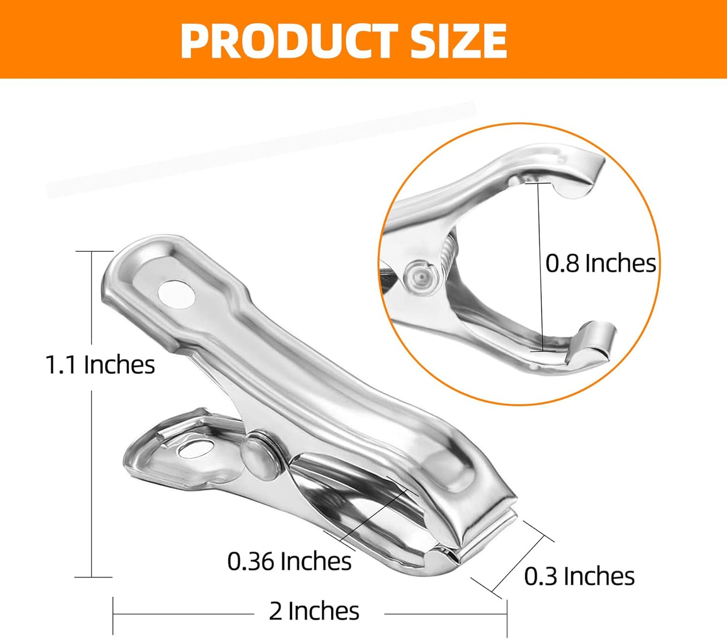 Greenhouse Clips 80 pcs for Garden Netting, Stainless Steel Garden Clips with Strong Grip keep Plant Cover or Shade Cloth securely, Garden Clamps Use on 3/8″, 1/2″, 3/4″ Hoops