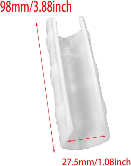 FDXGYH 20 Pcs Greenhouse Film Clamps ABS Snap ClampTube Clip Garden Buildings Tube Clip for 1" PVC Pipe（White）