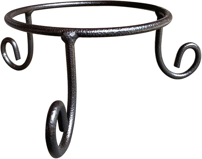 Black Iron Gazing Globe Stand, Wrought Iron Sphere Holder, Crystal Ball and Glass Bowl Display