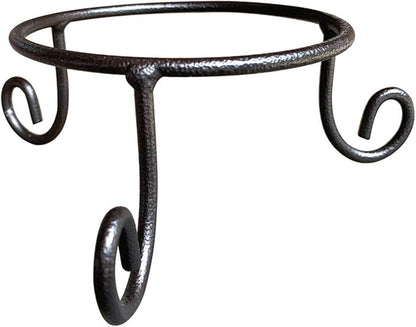 Black Iron Gazing Globe Stand, Wrought Iron Sphere Holder, Crystal Ball and Glass Bowl Display