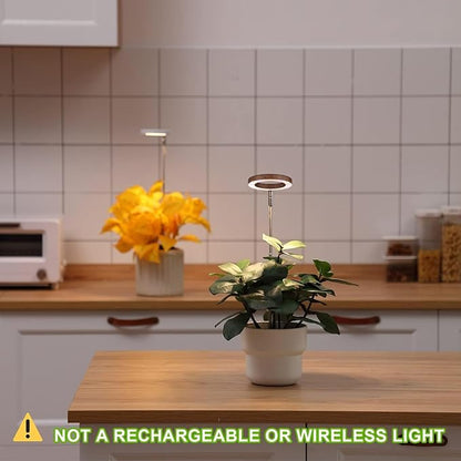 yadoker Plant Grow Light, LED Growing Light Full Spectrum for Indoor Plants,Height Adjustable, Automatic Timer, 5V Low Safe Voltage,Idea for Small Plant Light
