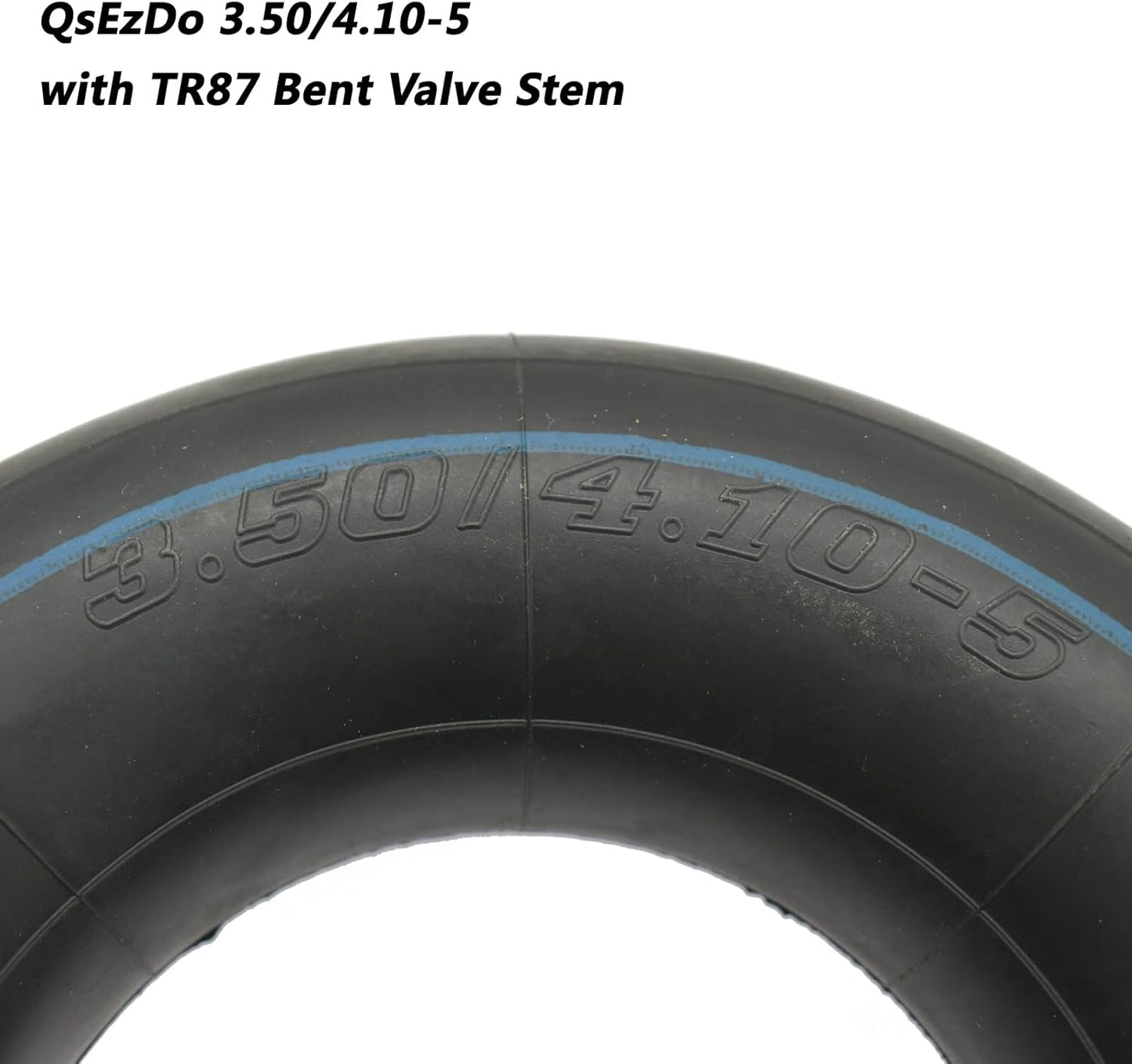 3.50/4.10-5 (11 x 4.00-5) Inner Tube with Bent Valve Stem, fits following Tire sizes as 4.10/3.50-5 11x4x5 11x4.00-5, for Wheelbarrow Barrow Sack Truck Trolley, and more.