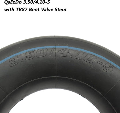 3.50/4.10-5 (11 x 4.00-5) Inner Tube with Bent Valve Stem, fits following Tire sizes as 4.10/3.50-5 11x4x5 11x4.00-5, for Wheelbarrow Barrow Sack Truck Trolley, and more.