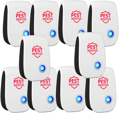 Ultrasonic Pest Control Repelle 10 Packr, Mouse Traps Indoor for Home Mosquito Repellent Electronic Pest Repellent Plug in Cockroaches, Mice, Spiders, Ants, Bugs for House Kitchen Garage