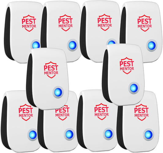 Ultrasonic Pest Control Repelle 10 Packr, Mouse Traps Indoor for Home Mosquito Repellent Electronic Pest Repellent Plug in Cockroaches, Mice, Spiders, Ants, Bugs for House Kitchen Garage
