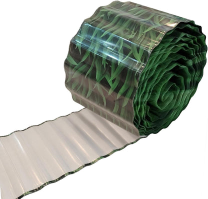 Metal Landscape Edging Borders,8Inch×40FTCorrugated Metal Garden Edging Border Heavy Duty Garden Border Edging Lawn Edging for Garden,DIY Flower Beds,Lawns,Pathway (Grass Green)