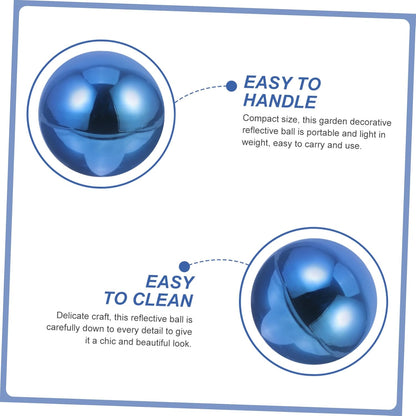 STOBAZA Polished Stainless Steel Gazing Ball Reflective Hanging Garden Ornament for Outdoor Indoor Decor Decorative Metal Mirror Ball Decor 12 Inches
