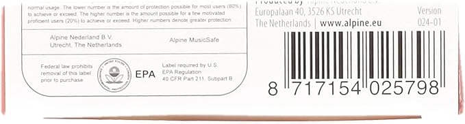 Alpine MusicSafe Pro - High Fidelity Earplugs for Musicians - 3 Interchangeable Premium Filter