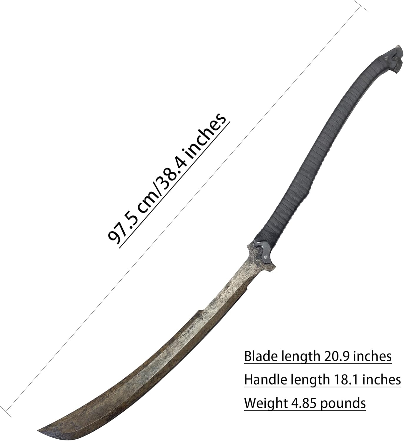 SV Handmade cast Manganese Steel Chopping Blade Sword, Full Tang, Outdoor, Hunting, Camping, Hiking, Survival, with Protective Cover, Multiple Styles to Choose from
