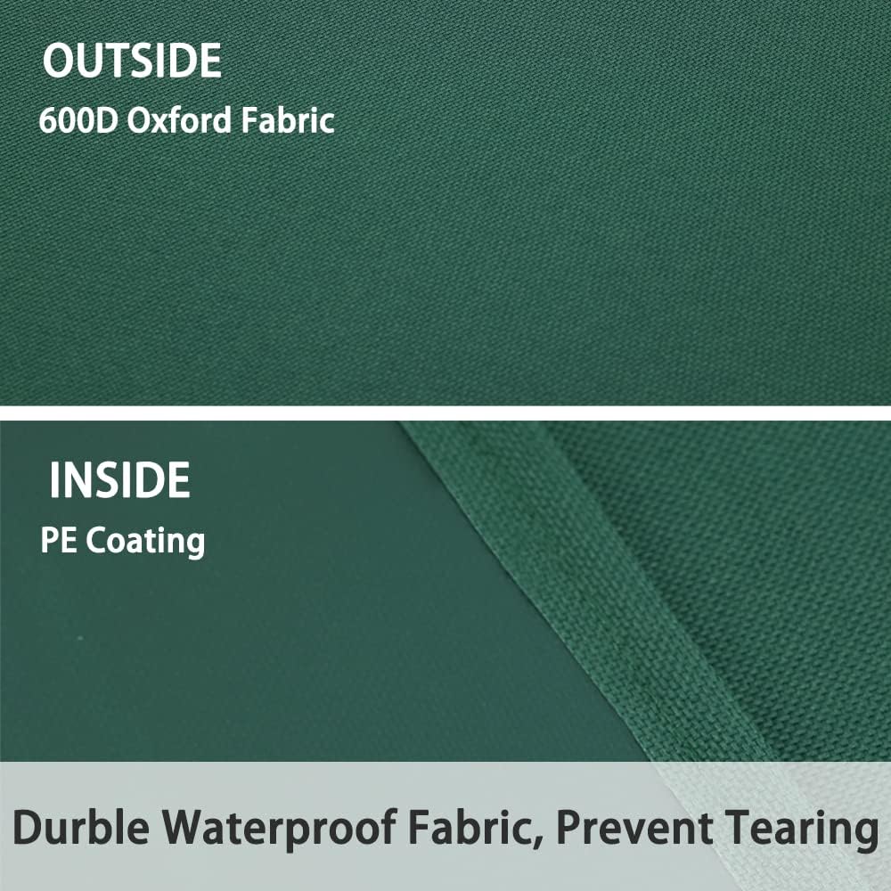 Leaf Tarp with 4 Handles Garden Waste Yard Tarps Extra Reinforced Corner Waterproof Reusable Durable Tarp Collector for Clean-Ups